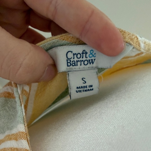 Croft & Barrow Pastel Striped Sleeveless Mini Dress - Picture 2 of 4